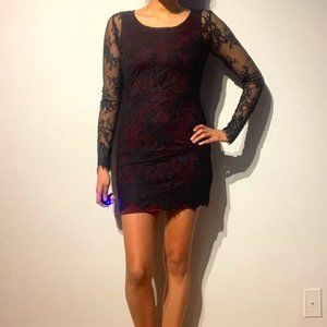 BDB Black Lace Party Dress S